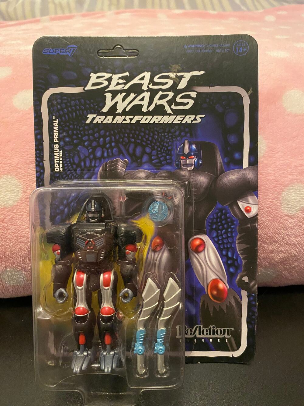 Super7:  Beast Wars Transformers - Optimus Primal (Metallic)